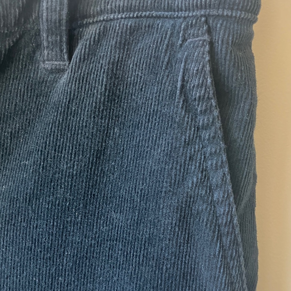 Nili Lotan Midnight Blue Corduroy Trousers Size 12 NWOT - Picture 4 of 11
